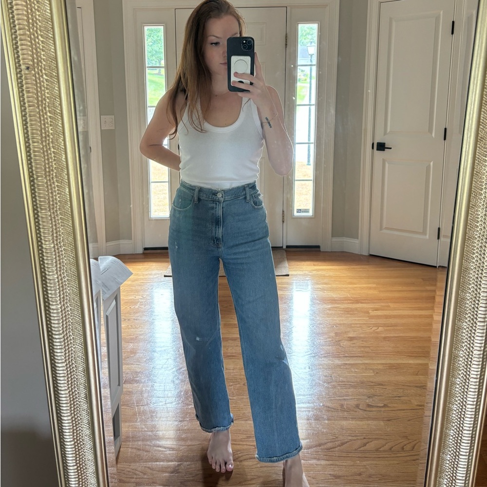 Abercrombie size 6s 90s dad high rise jeans